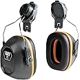 Klein Tools 60532 Ear Muffs with Cap and Safety Helmet Hard Hat Attachment, 26dB NRR for Construction, Manufacturing, Maintenance