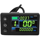 Electric Bicycle LCD Display, S866 E Bike Display Meter Control Panel Water Proof 5 Pin Electric Scooter Panel Screen Cycling Computer Color Screen, Electric Bike LCD Display