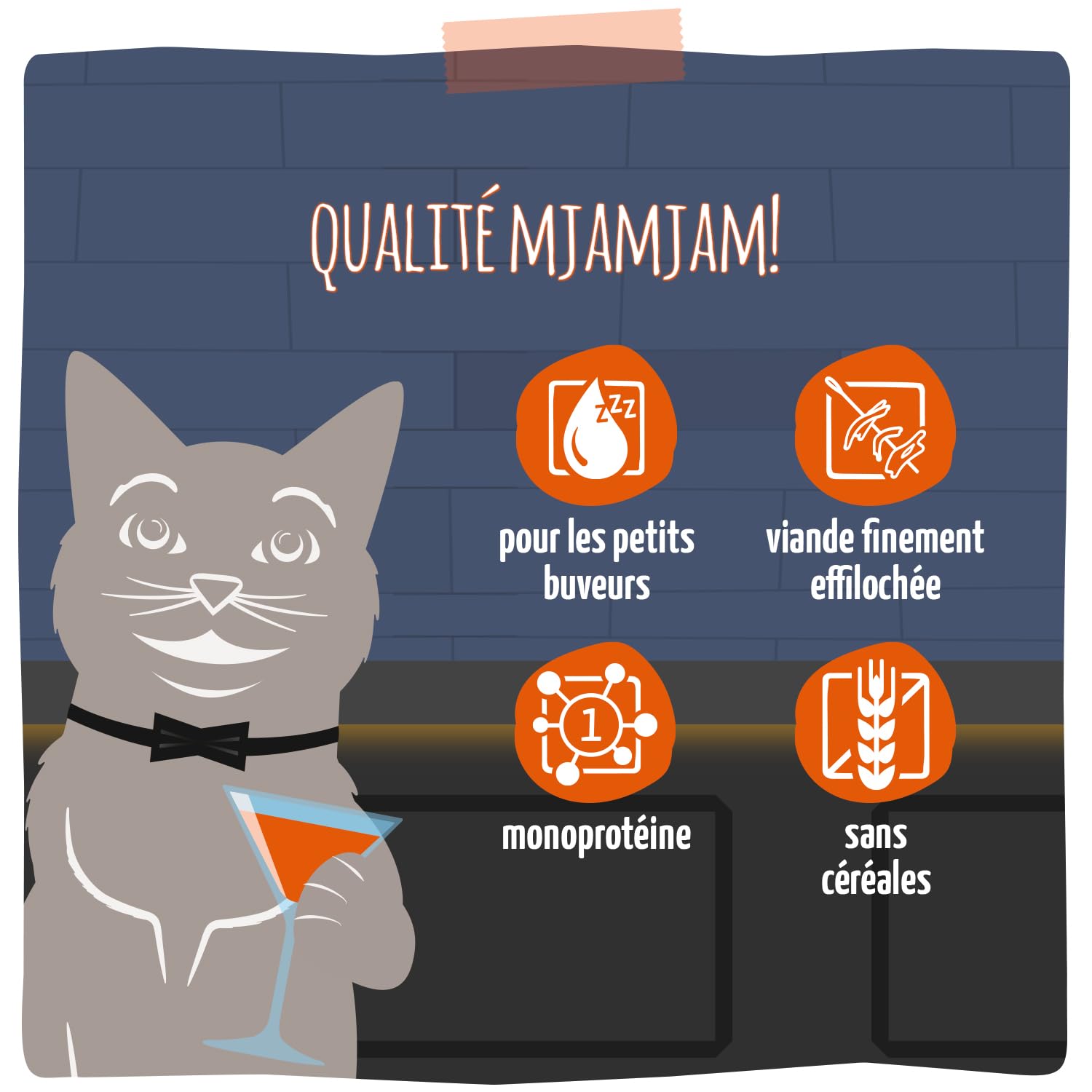MjAMjAM - Leckerer Drink für Katzen - Cocktails - Gezupftes Rindfleisch, 20er Pack (20x40), getreidefrei 4