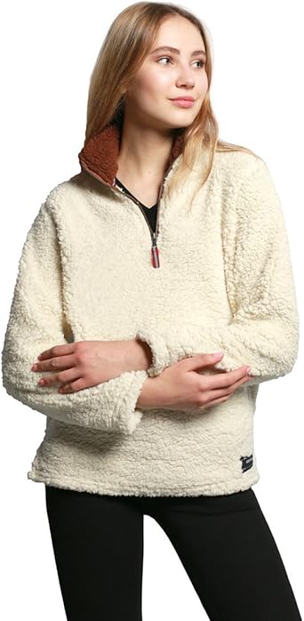 sherpa pullover women's amazon