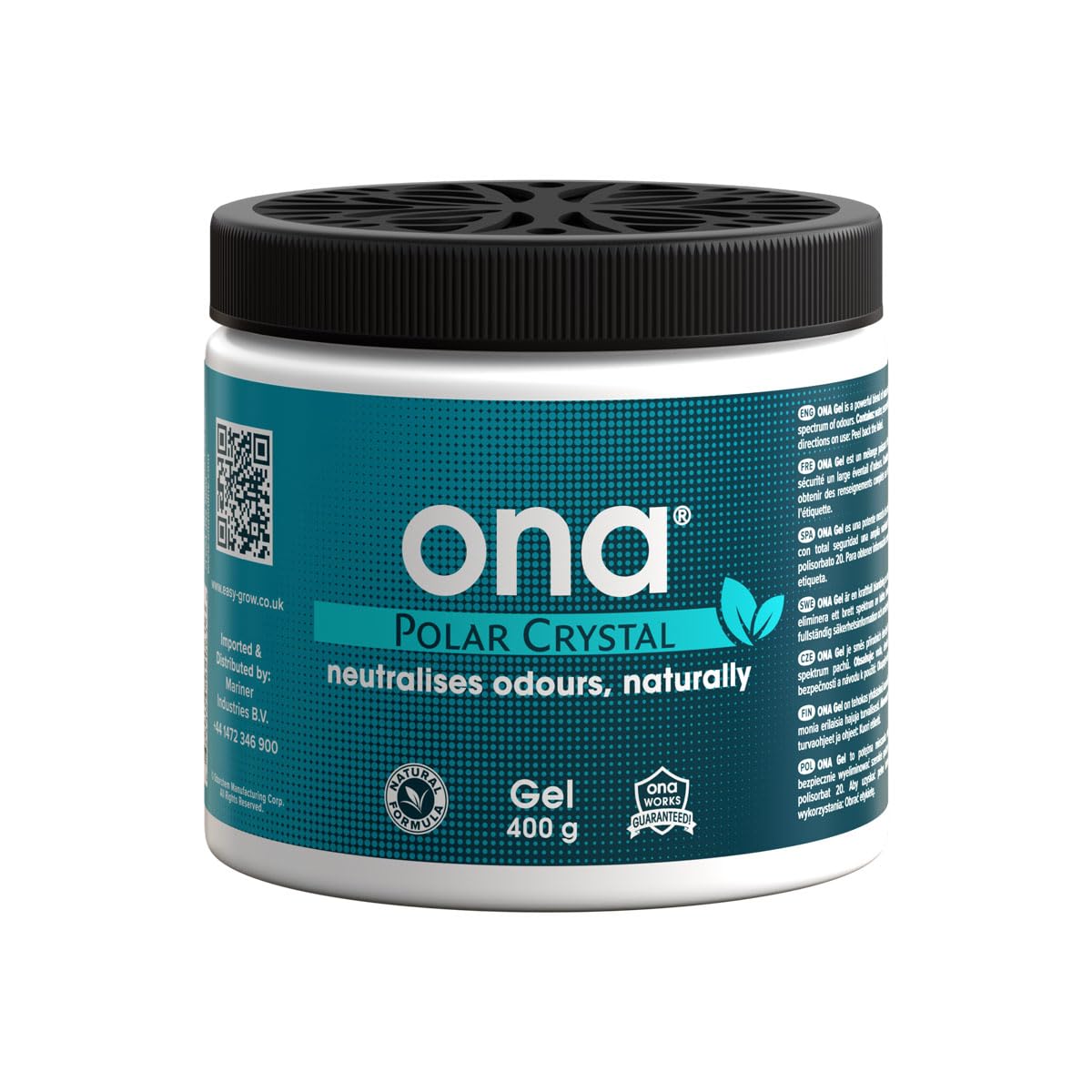 ONA Gel Polar Crystal 400g - Natural Odour Neutraliser - Eliminate Odours Safely, Naturally and Permanently