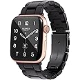 HOPO Compatible With Apple Watch Band 49mm 46mm 45mm 44mm 42mm 41mm 40mm 38mm Thin Light Resin Strap Bracelet With Stainless Steel Buckle Replacement For iWatch Series SE Series 10 9 8 7 Ultra 6 5 4 3 2 1 for Women Men