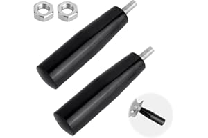 2pcs Cool Touch Damper Handle for Smokey Mountain WSM Kettle Grill, Heat-Resistant BBQ Smoker Damper Thumb Handle with Nut fo