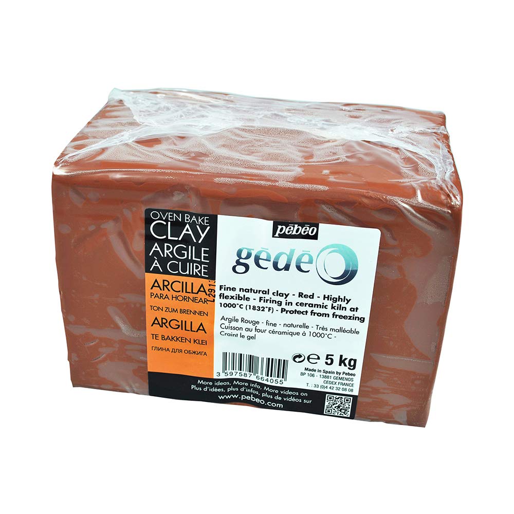 Gedeo 766405 5 Kg Kiln Fired Clay, Red