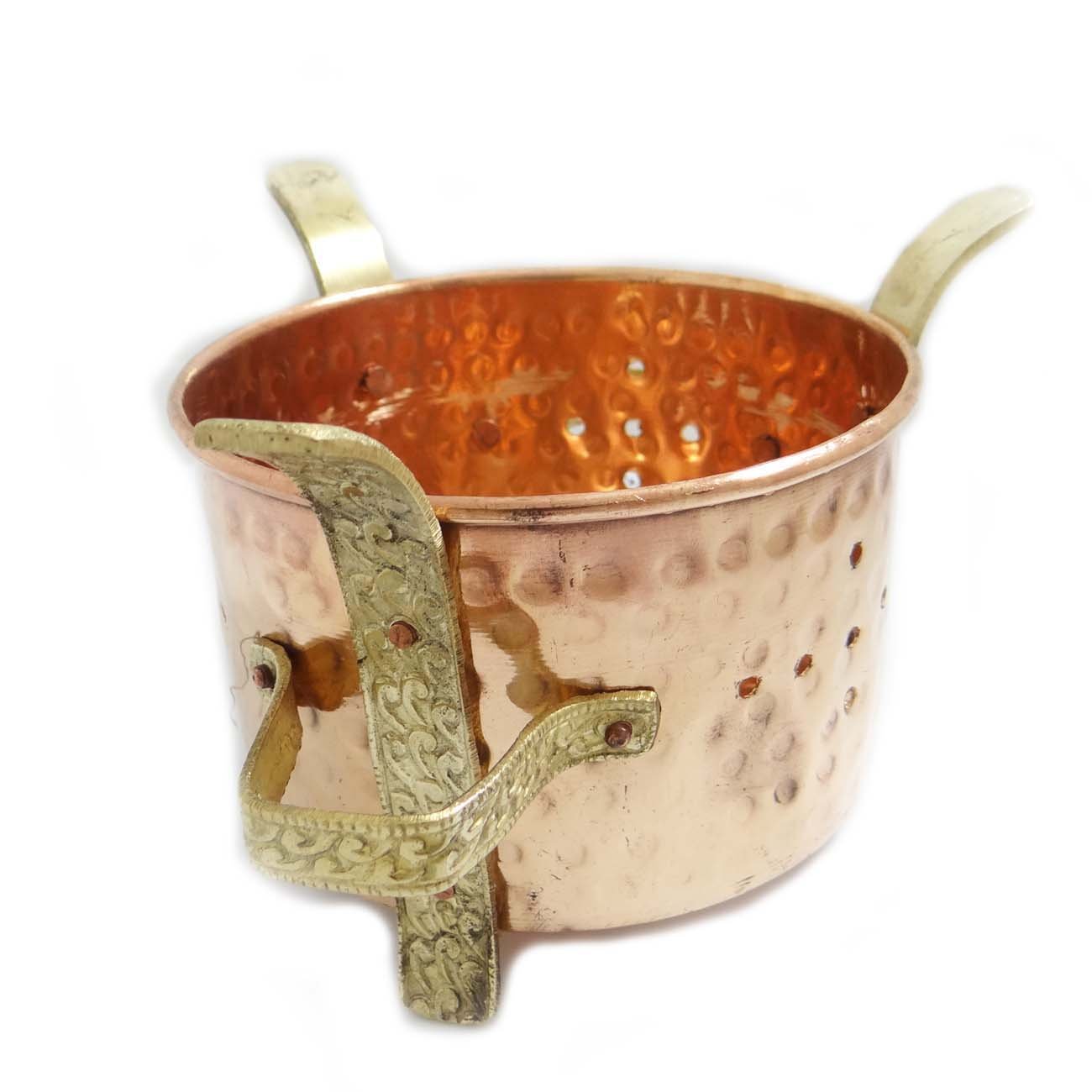 IBA Indianbeautifulart Indian Copper Brass Food Warmer Traditional Sigdi Suitable For Steel And Copper Bowl