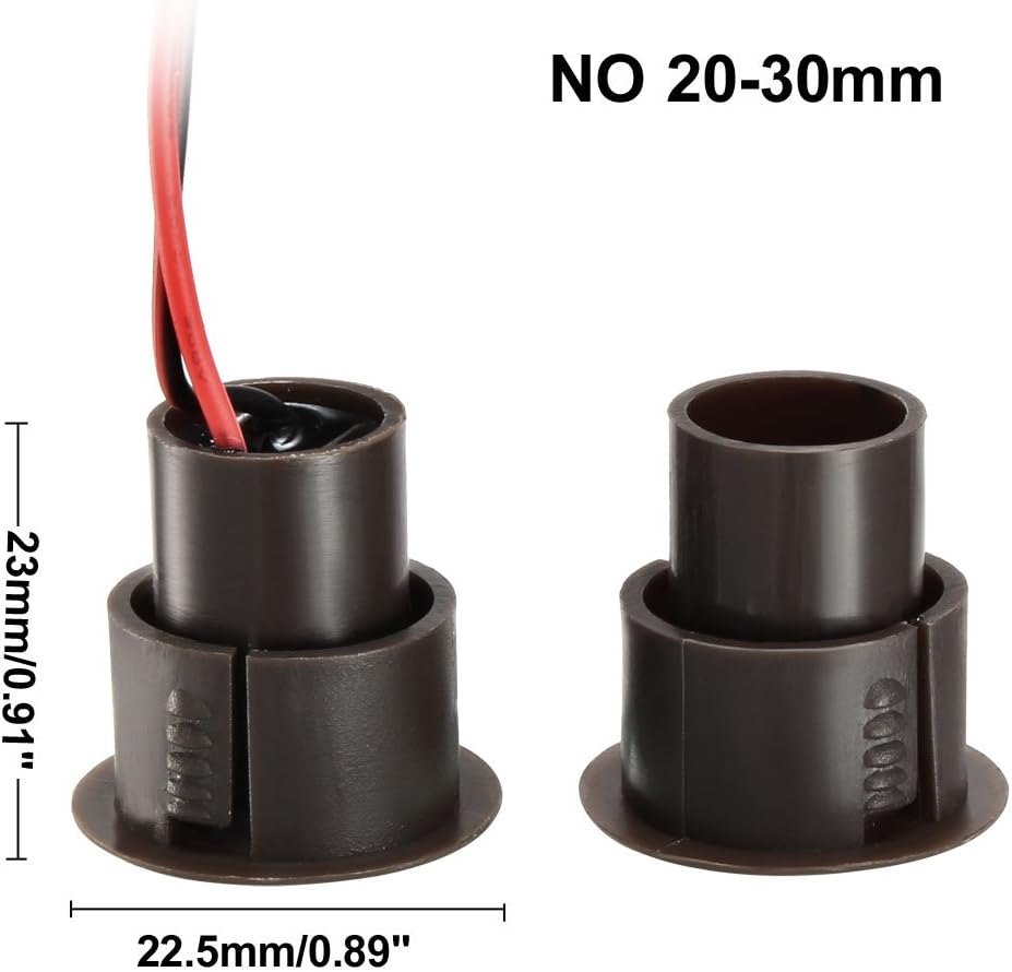 Sourcingmap N.O. Recessed Wired Security Window Door Contact Sensor Alarm Magnetic Reed Switch Brown RC-36 - Image 3
