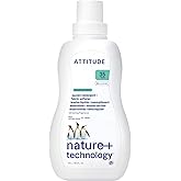 ATTITUDE 2-in-1 Laundry Detergent & Fabric Softener, Plant- & Mineral-Based, HE Compatible, Vegan, Mountain Essentials, 35 Loads, 35.5 Fl Oz