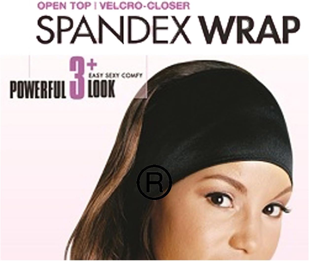 Spandex Hair Wrap Black Womens Sleeping Headwrap Perms or Natural