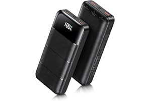 LOVELEDI Power-Bank-Portable-Charger - 32000mAh Power Bank Output PD 30W and QC4.0 Fast Charger Portable Charger with Built-in LED Display Compatible with Smartphones and All USB Devices (Black)