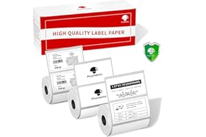 Phomemo Labels M110-690 Pcs Sticker Labels for M110/M220/M260/M221/M250 Label Printer,1.97"x1.18" (50mm x 30mm), 230 Labels/R