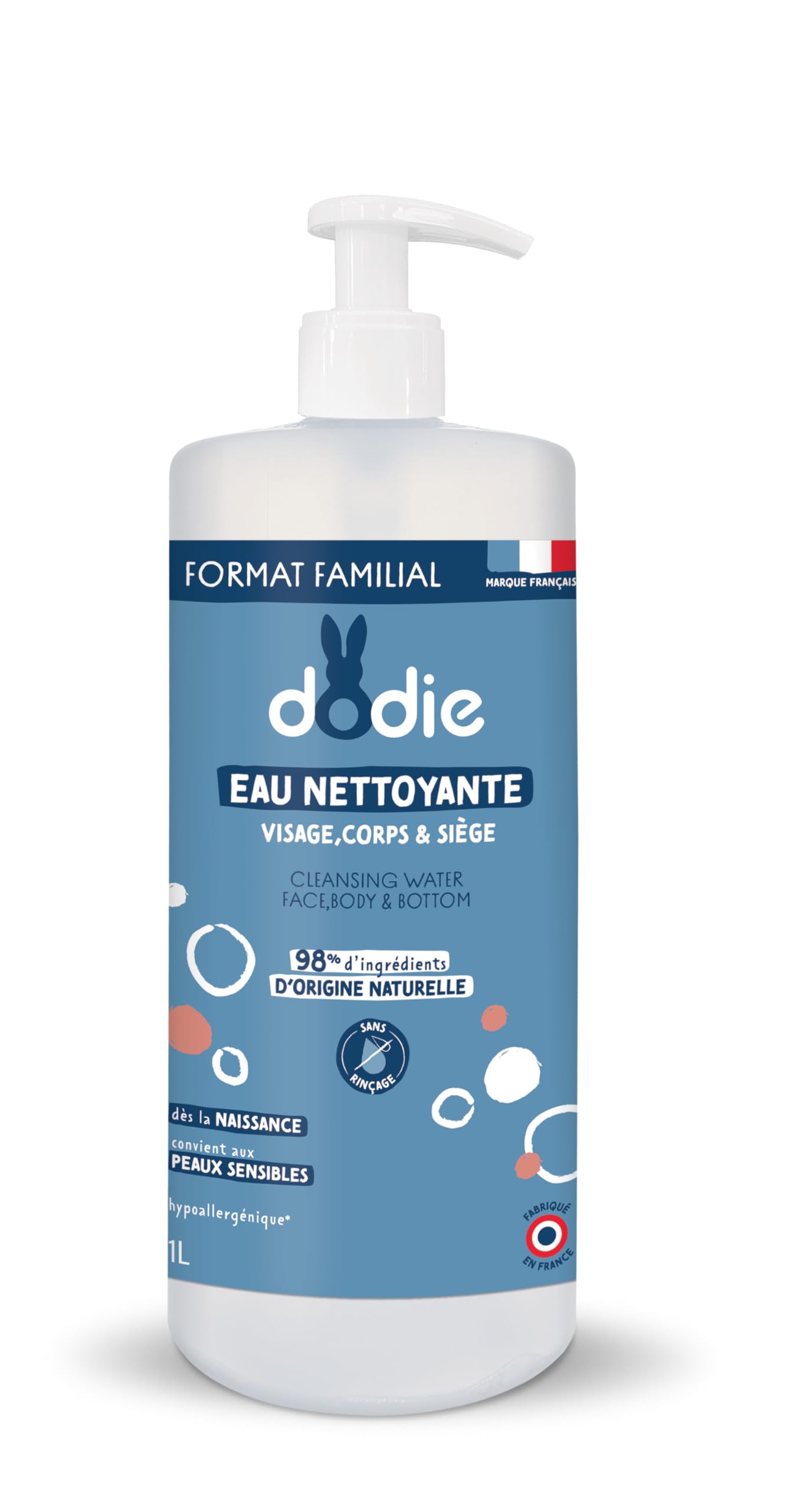 Dodie 3 in 1 Cleansing Water 1L
