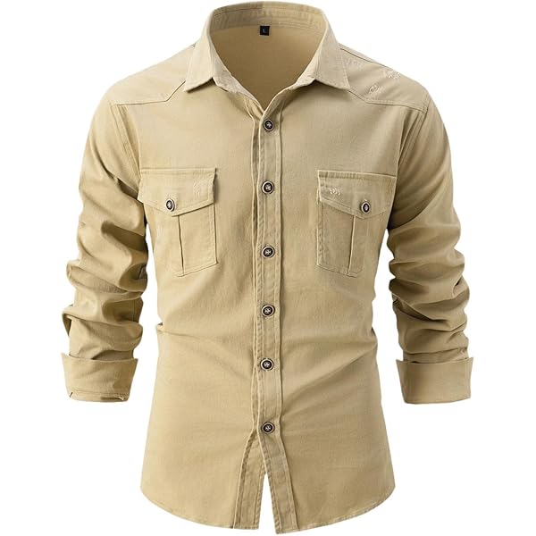 Amazon.com: KLHZHMX Denim Shirt Men's Solid Color Men's Long Amazon.com: KLHZHMX Denim Shirt Men's Solid Color Men's Long