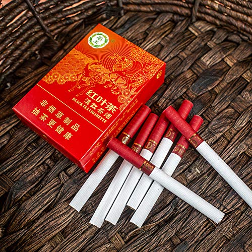 1/3/5/10 Packs Green Tea Herbal Cigarettes Fruit Tea Peony Tea Blueberry  Coffee Cherry Tea Tobacco Smoke-Free and Nicotine-Free Cigarette  Alternatives Quit Cigarette (1 Pack,Black Tea) in Saudi Arabia