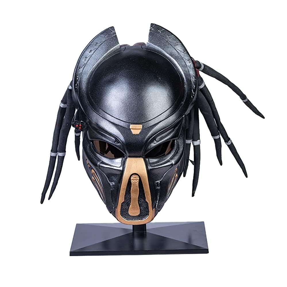 Photo 1 of Karc Predator Mask Movie Game 1:1 Helmet Resin Black Relica for Men Halloween Cosplay Costume