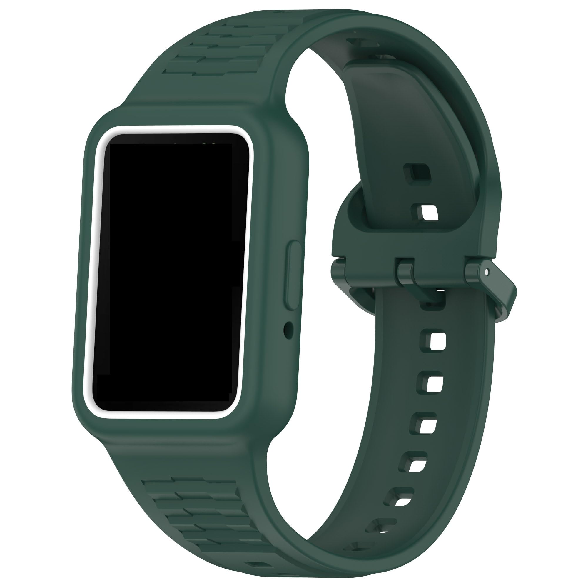 Panda Bobo Compatible with Huawei Band 9/Huawei Band 8 Replacement Strap, Silicone Watch Band Wristband (Army Green)