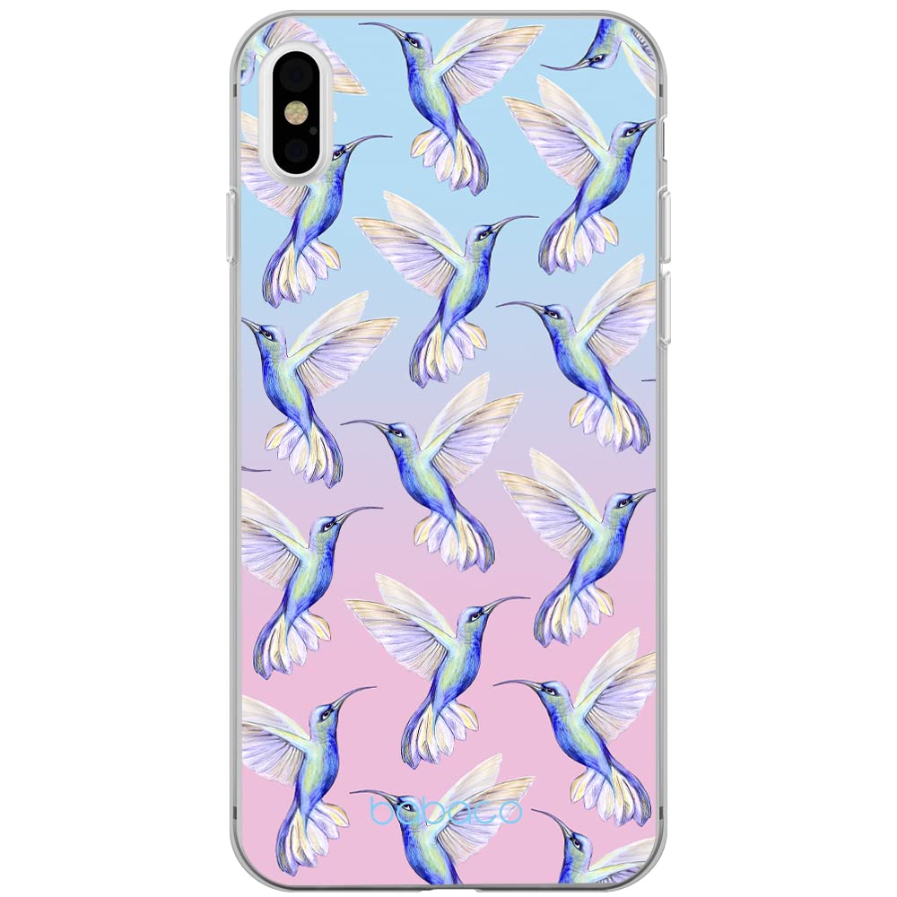 Babaco ERT GROUP mobile phone case for Apple Iphone XS Max original and officially Licensed pattern Hummingbird 002 optimally adapted to the shape of the mobile phone, case made of TPU