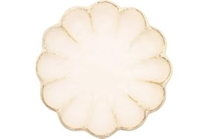 うつわ魯庵 Utsuwa Roan 555-0006 Kaneko Komohei Mino Ware Plate, 6.7 inches (17 cm), Plate, White, Neriwa, Linker