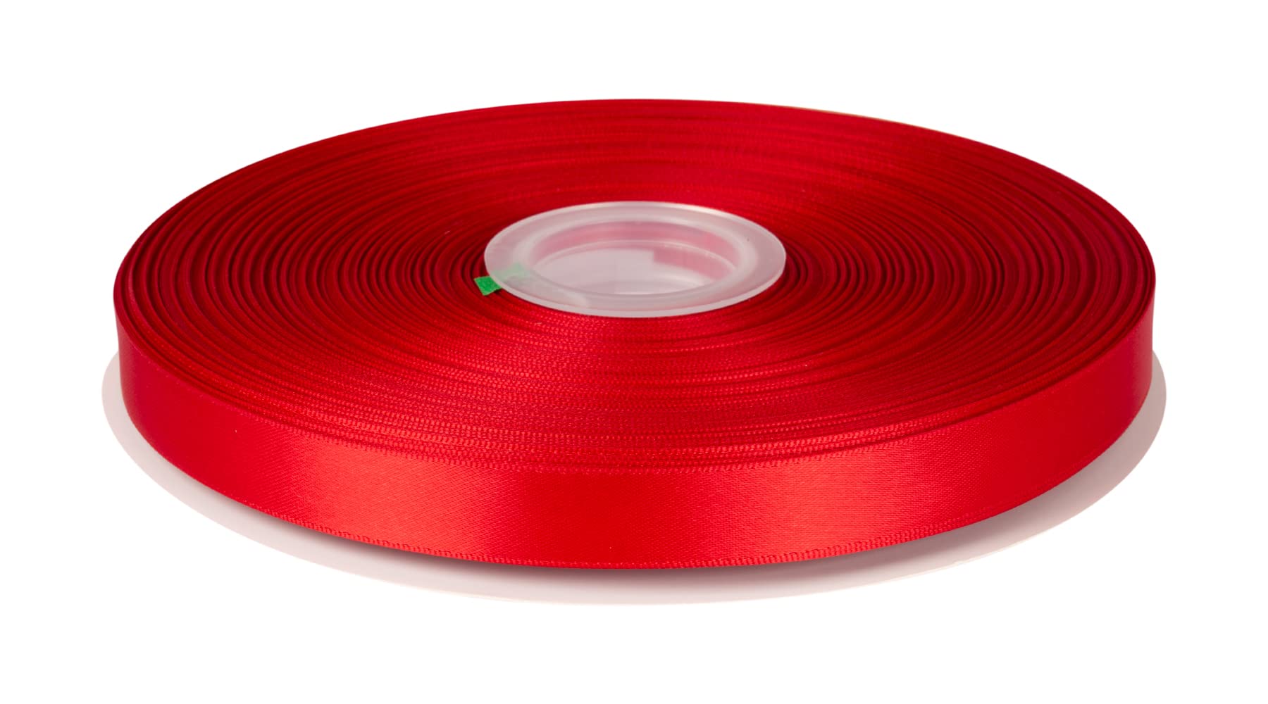 Fondersy 16mmX 91M Double Faced Satin Ribbon Red Polyester Ribbon for Gift Wrapping Wedding Decoration Floral Arrangement Crafts