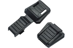 SACOORA 50pcs Zipper Pull Cord Lock Cord Ends Paracord Clips Plastic Buckle for Paracord Cord,Shoes,Molle Backpack Accessories