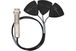 AESTIVATE Acoustic Guitar Pickup Contact Microphone Piezo Transducer Cello Banjo Ukulele Mandolin Guitar Microphone Pickup (3-head contact pickup)