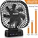 Rechargeable Portable Fan, Desk Fan Battery Operated, Battery Powered Desk Fan, Travel Fans, Car Fan, Quiet Camping Fan with Timer, Refrigerator Fan, USB Battery Table Fan for Office, 5200mah(8-40h)