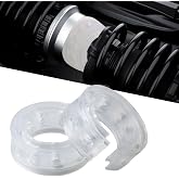 ZIMISI 2PCS Car Suspension Shock Absorber, C Type Rubber Coil Spring Booster, Car Buffer Power Cushion, Automotive Bumper Coil Spring Spacer for Most Vehicles (C Type)