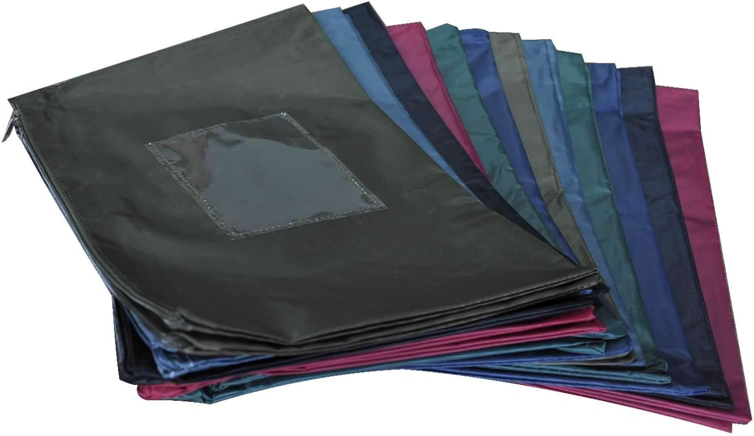 12Pcs Zipper File Bags, Quality Office Filing Documents Storage Bags，A4 Business Zipper File Bags . : Office Products