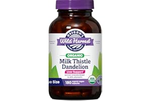 Oregon's Wild Harvest Milk Thistle Dandelion, Organic, 180 Count