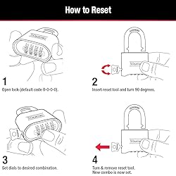 Master Lock Brass Combination Padlock for Indoor
