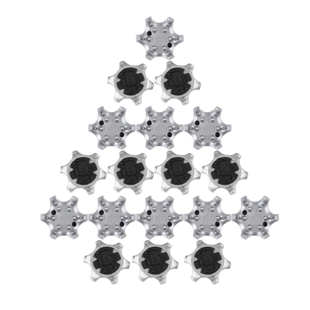 MamimamiH 18pcs Outdoor Golf Shoe Spikes Golf Sport Universal Training Parts Soft Rubber (Grey/Black)
