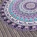 Start Round Purple Bohemian Totem Beach Home Blanket Yoga Mat