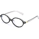 ICARA Fashion Rhinestone bling Reading Glasses for Women Retro Oval Reader Trendy Diamond Party Magnifying Glasses