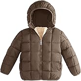 ANHDM Baby Boys Girls Thicken Winter Coat Toddler Fleece Warm Cute Hooded Jacket Clothes