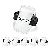 XCRUI 6Pcs Arm Badge Holder Armband ID Card Holder