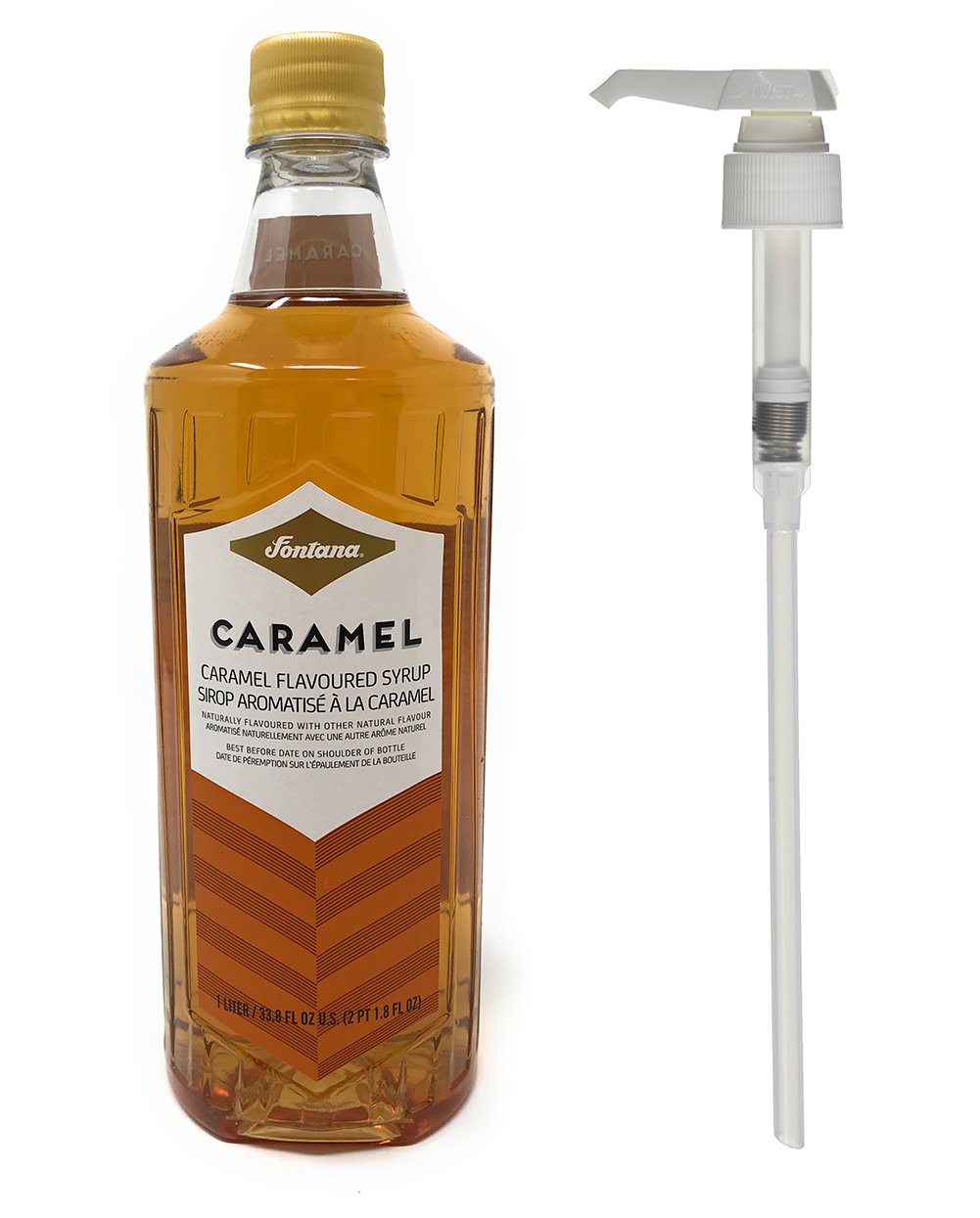 Amazon.com : Fontana Hazelnut 1 Liter Syrup Bottle with Pump from