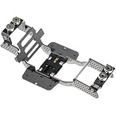 RampCrab Carbon Fiber Chassis Kit for SCX24, 7&deg; Angled Skid, LCG Chassis Kit for Axial SCX24 C10 Upgrade Parts, JLU, Bronco, Deadbolt