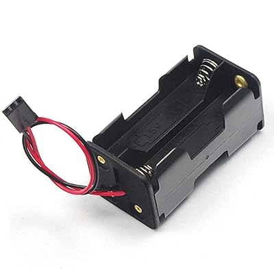 Porte-piles 4xAA Avec Clip - Support Pour 4 Piles AA, Couleur Noire (marque AsiaSell)