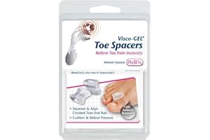 Pedifix Visco-GEL Opaque Toe Spacer Medium Non-Closure for the Toe 1126-4, 4 Ct