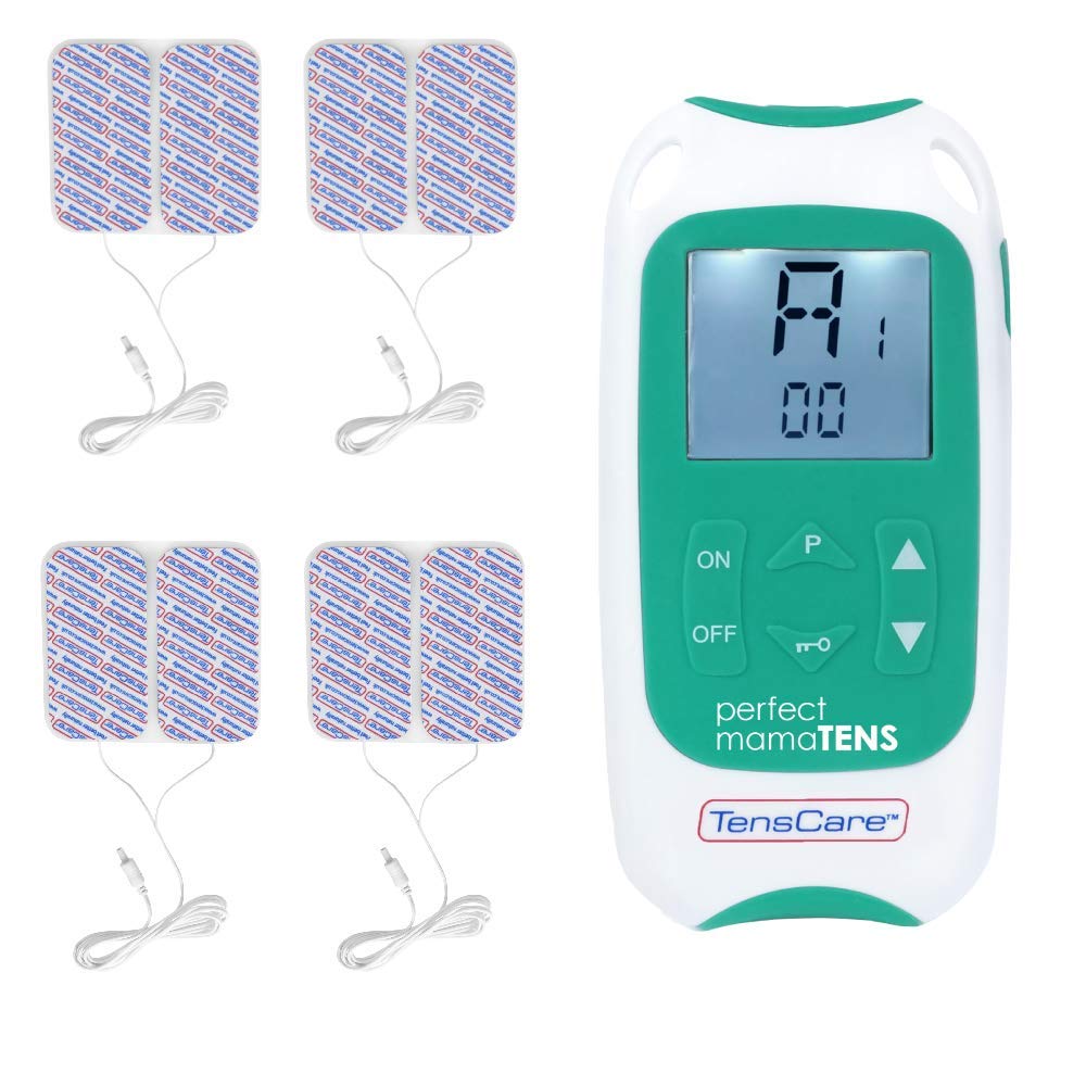TensCare Perfect mama TENS - Natural Pain Relief Unit using Clinically Proven TENS Programmes. Perfect for Labour and after Childbirth. Includes 4 Extra Electrode Pads