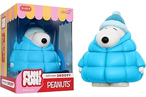 Super7 Fun! Fun! Peanuts Snoopy (Puffy Coat) Vinyl Figure - 5" Peanuts Action Figure - Classic Cartoon Fans Collectibles & Retro Toys - Cartoon Model for Collectors & Display Figurine - Comic Strips