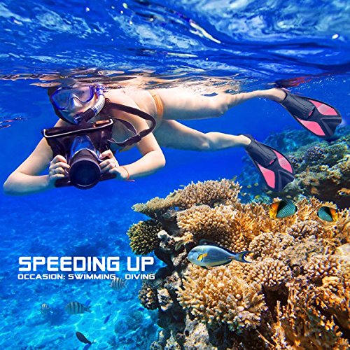 Short Dive Fins Dual-composite fin blade Swim Fins for Adult Swimming and Snorkeling Divers Diving Training Men Women