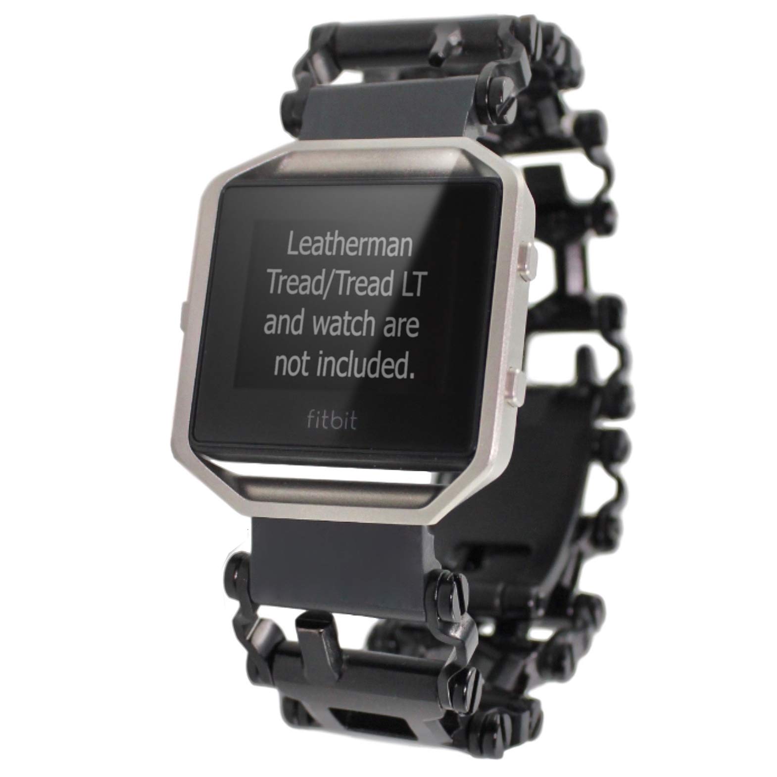BestTechTool Watch Adapter Compatible with LEATHERMAN Tread LT and Compatible with Fitbit Blaze/Samsung Gear S3/LG Watch R and Urbane - BTT Adapter (Tread LT, Stainless Steel)