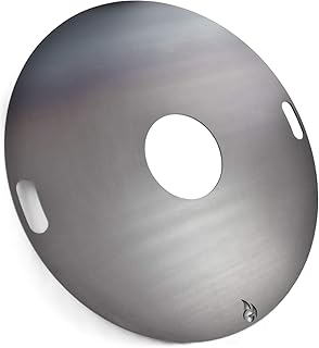Feuerplatte | Grillring | Grillplatte | Plancha - Universalgröße für Stahlfässer, Öltonnen Stahltonnen oder große Kugelgrills - Der Neue Grill-Trend (Ø 80 Universal)