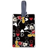 Cartoon Tags Luggage Travel Suitcase Labels Bag Black Tag ID Identifie , One Size