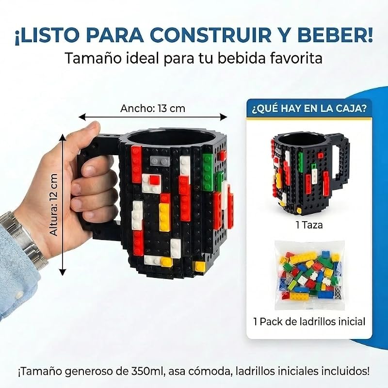 ® Taza Bloques de Construcción 350 ml - DIY Brick