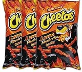 Cheetos Crunchy Xxtra Flamin' Hot Snack Care Package for College, Military, Sports Net Wt 2 1/4 Oz (3)