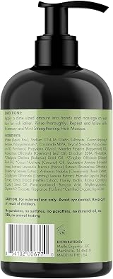 Mielle Organics Rosemary Mint Strengthening Shampoo for Dry Weak Brittle Hair view 8