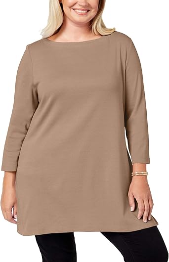 karen scott tunic tops