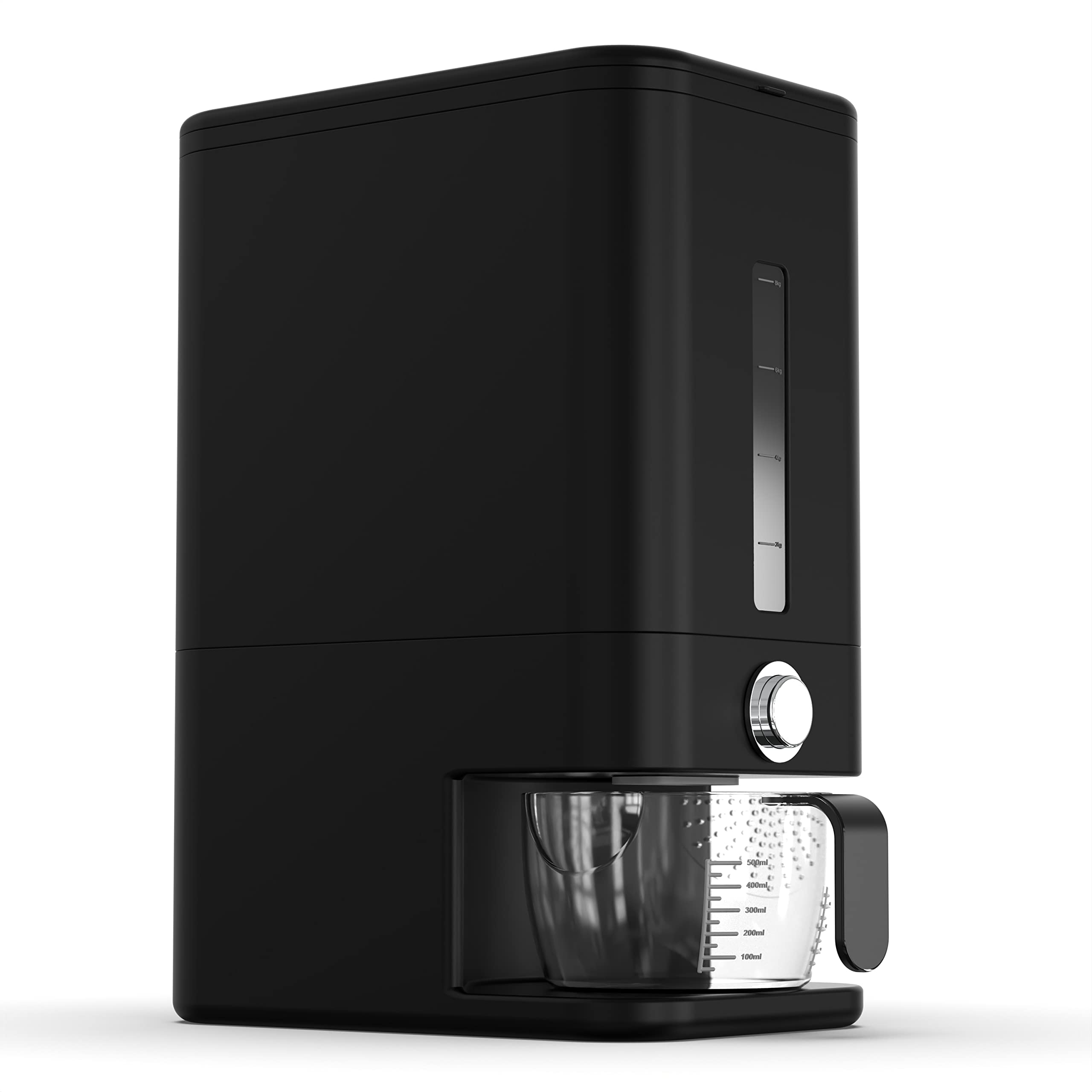 Photo 1 of Retail Blade 25lb Rice Dispenser - Air Tight Grain & Rice Container With Easy To Use Dispensing, Measuring Cup, & Sponge - NEW Black Design Grain Storage Container
