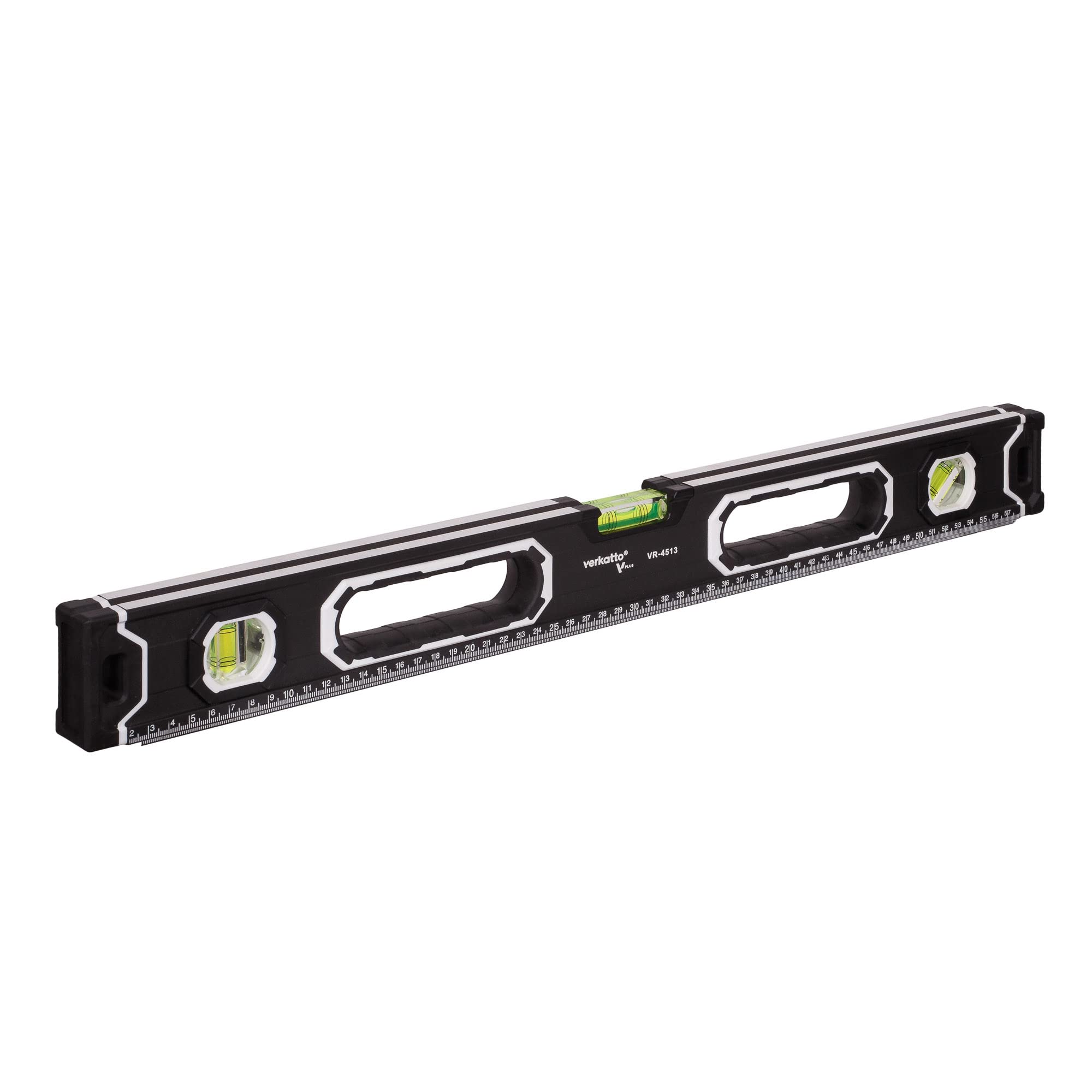 MIVOS Aluminium Spirit Level 60 cm with Magnet System and Aluminium Housing - 3 Levels - High Accuracy - Magnetic Spirit Level